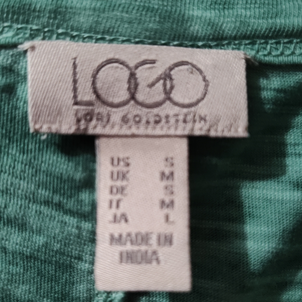 LOGO by Lori Goldstein Green Top
